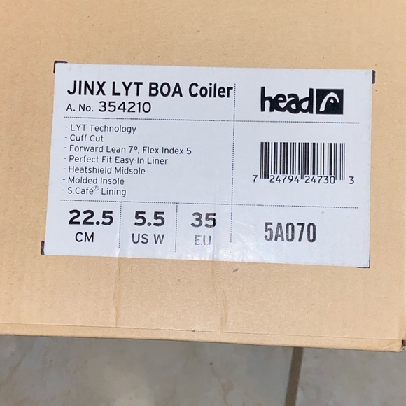 NWT Head JINX LYT BOA Coiler Snowboard boots Women’s 5.5 - Picture 5 of 7